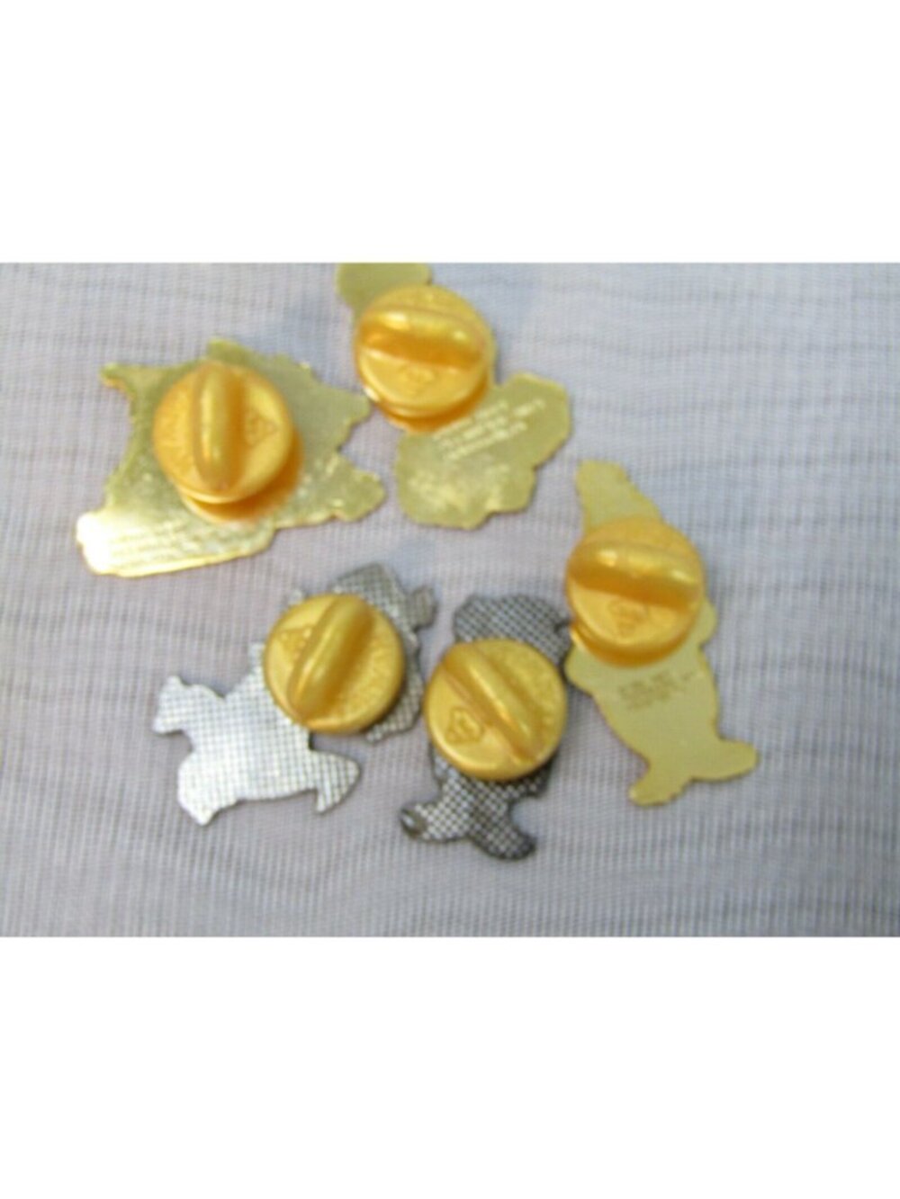 Lot VTG 90s Hanna Barbara Flintstones Fred Barney Enamel Lapel Hat Pin NOS - Picture 7 of 9